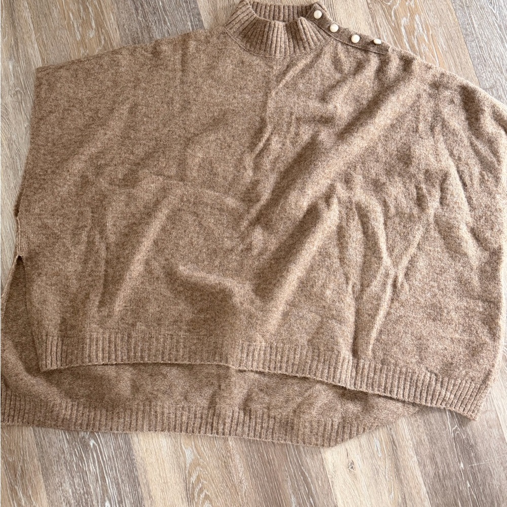J. Crew Tan Women's Poncho Sweater
